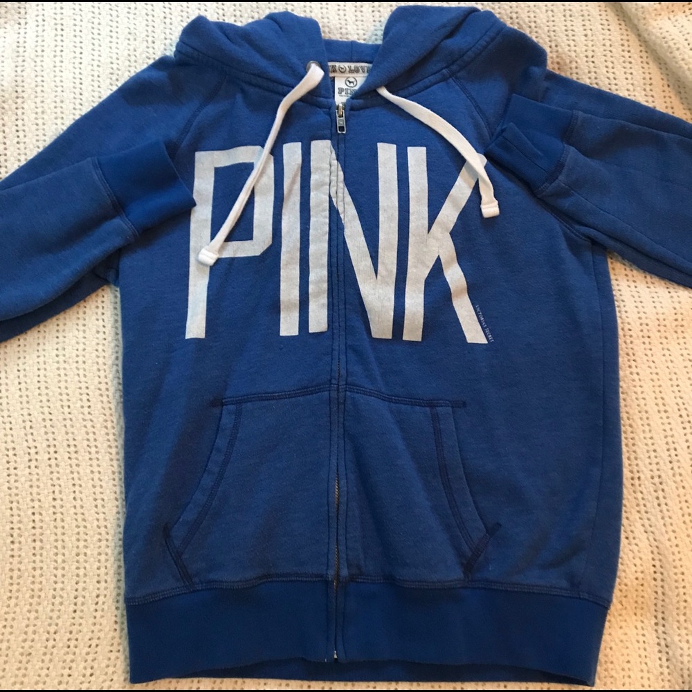 PINK HOODIE IN BLUE SIZE SMALL